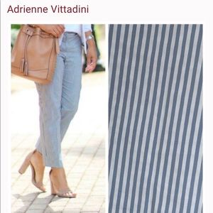 Adrienne Vittadini sear sucker capris